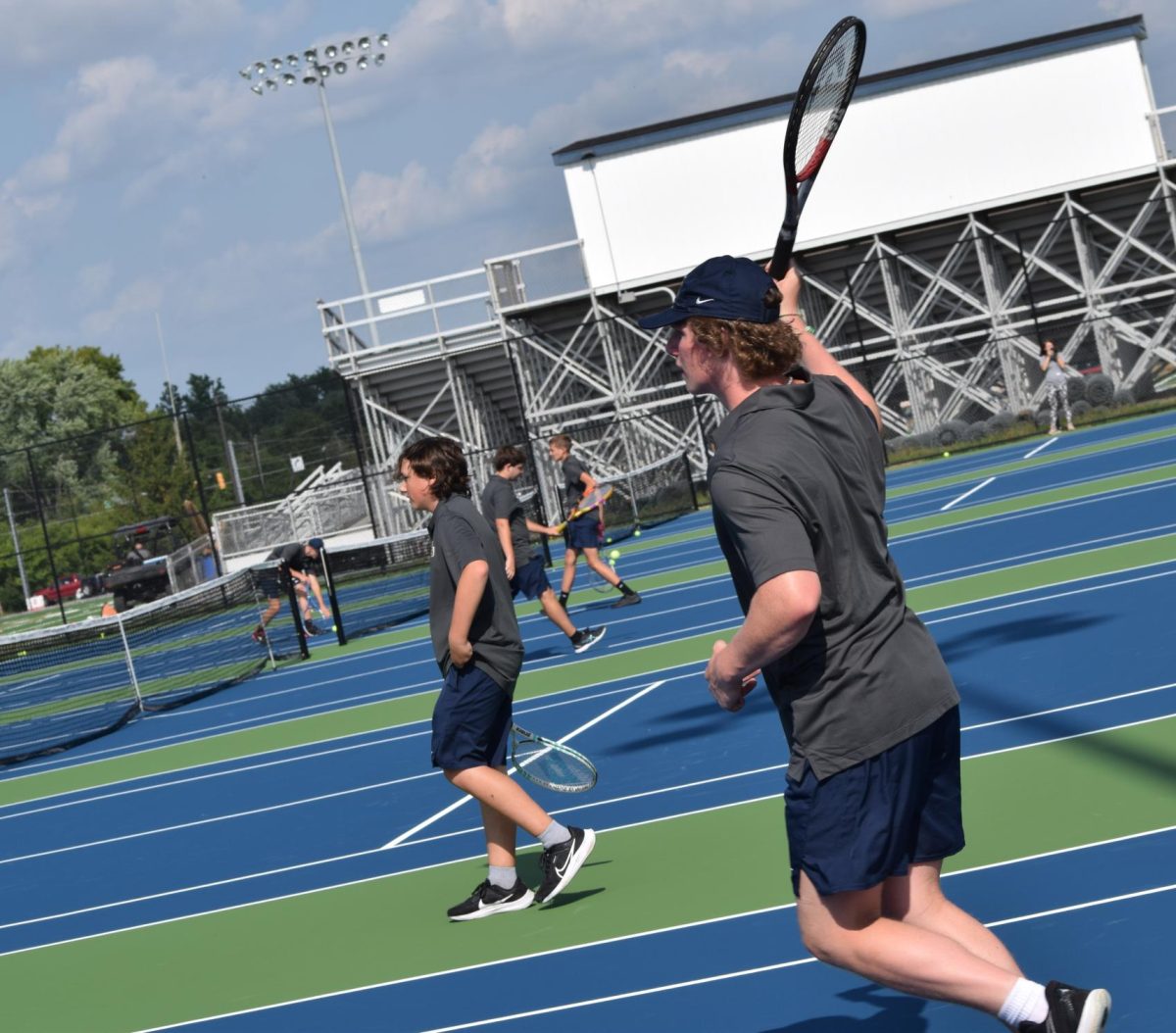 Boys Tennis scrimmage.