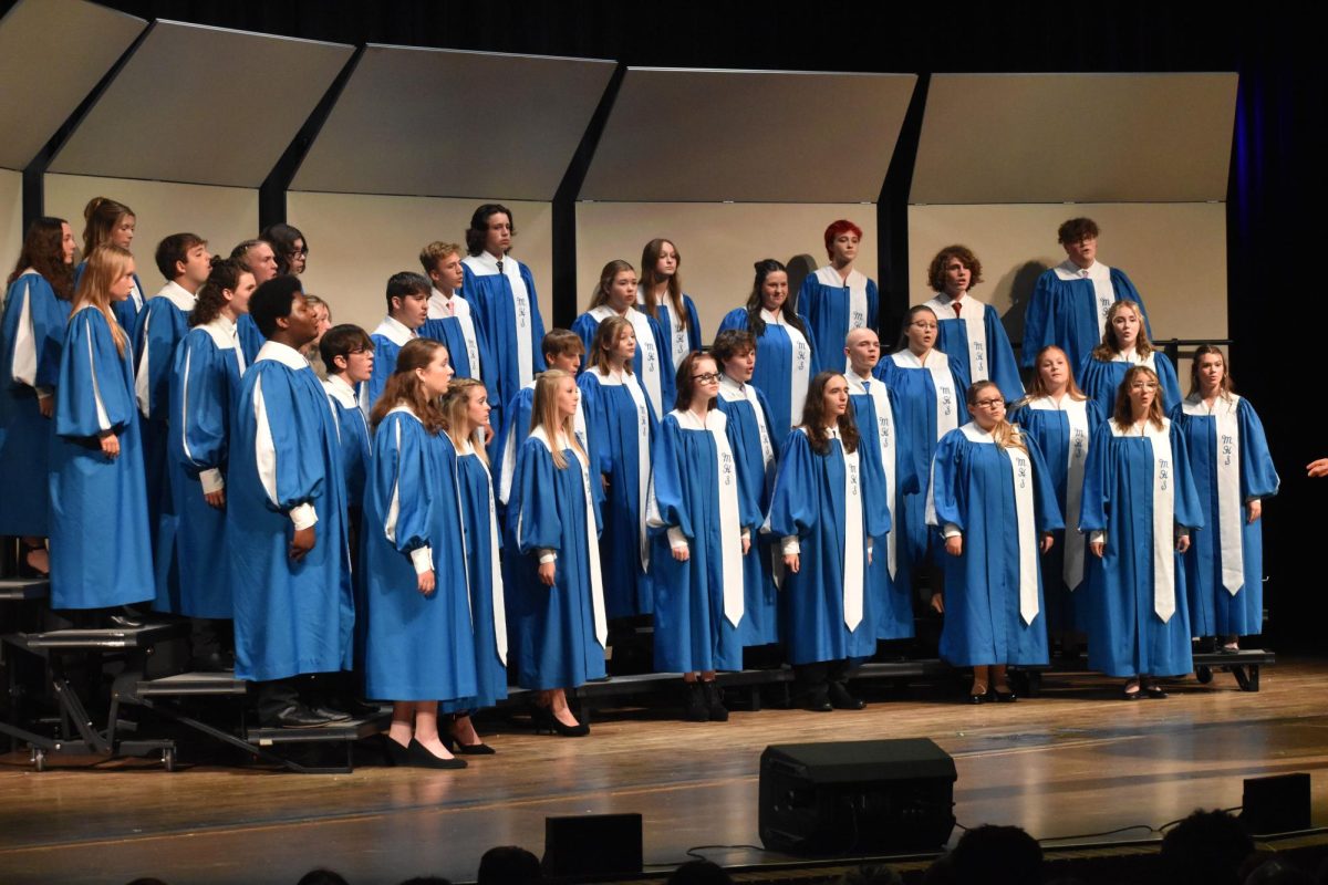The+MHS+Madrigals+perform+for+the+first+time+this+school+year.+For+many+students+who+are+a+part+of+this+group%2C+it+was+the+last+time+they+will+feel+those+first+performance+nerves.+It+was+kind+of+bitter-sweet+because+its+the+seniors+first+performance+of+the+year%2C+but+its+also+the+start+of+their+last+season%2C+junior+Ethan+Grimes+said.