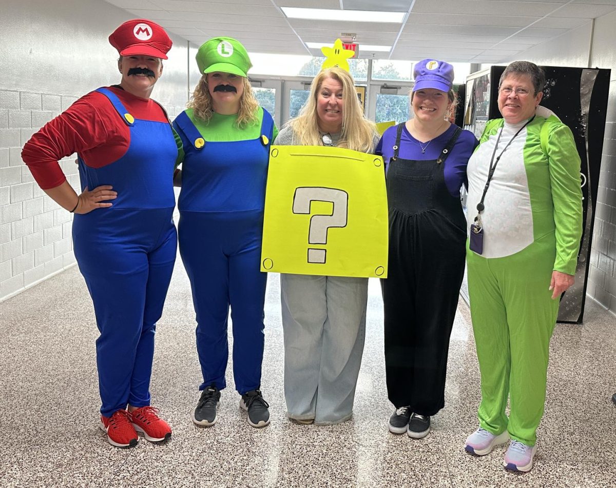 MHS Math Department members coordinated as Game Characters on Monday, Sept. 11.