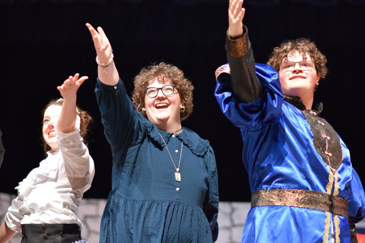 Some members of the show taking their final bow of the night.