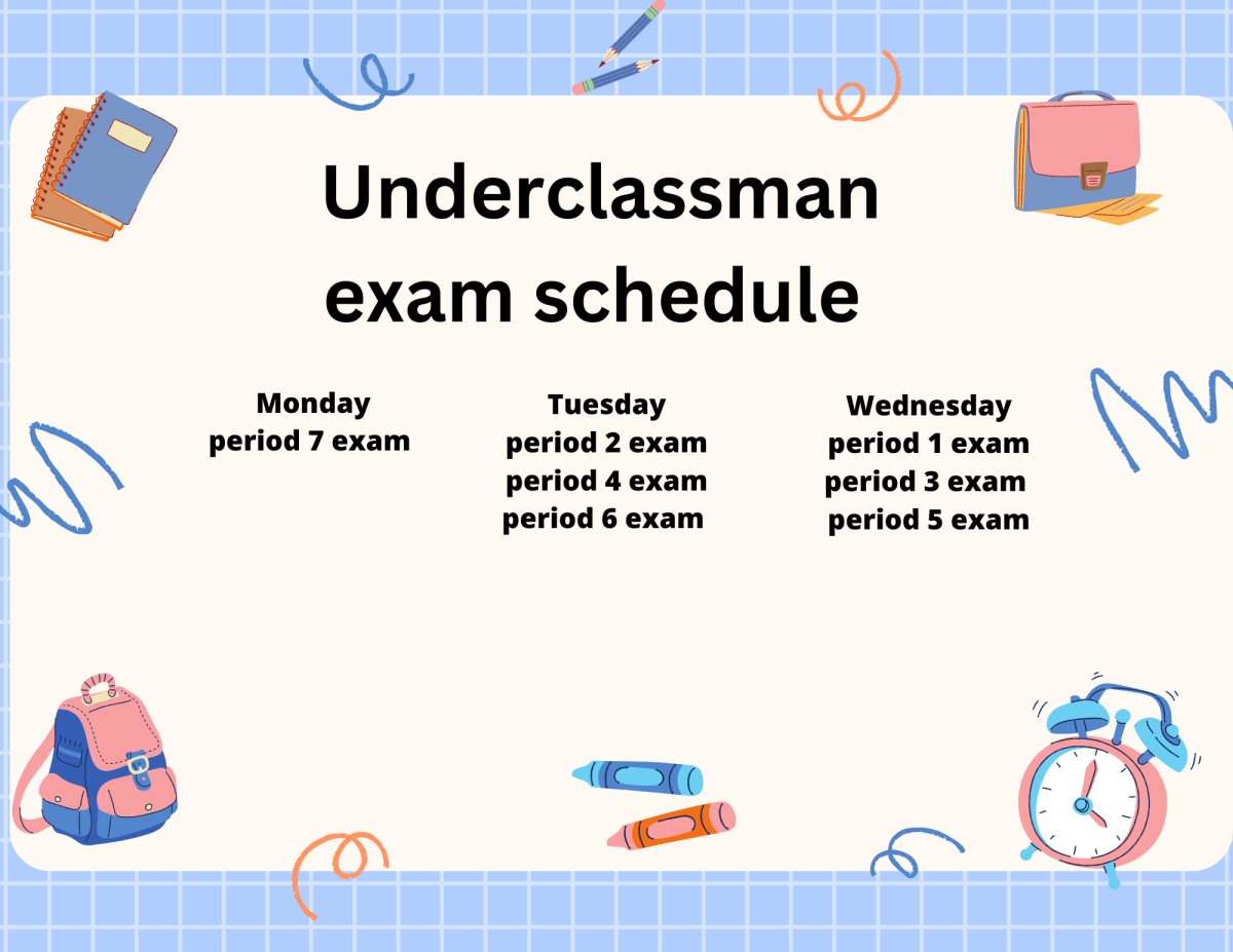 Underclassman Exam Schedule