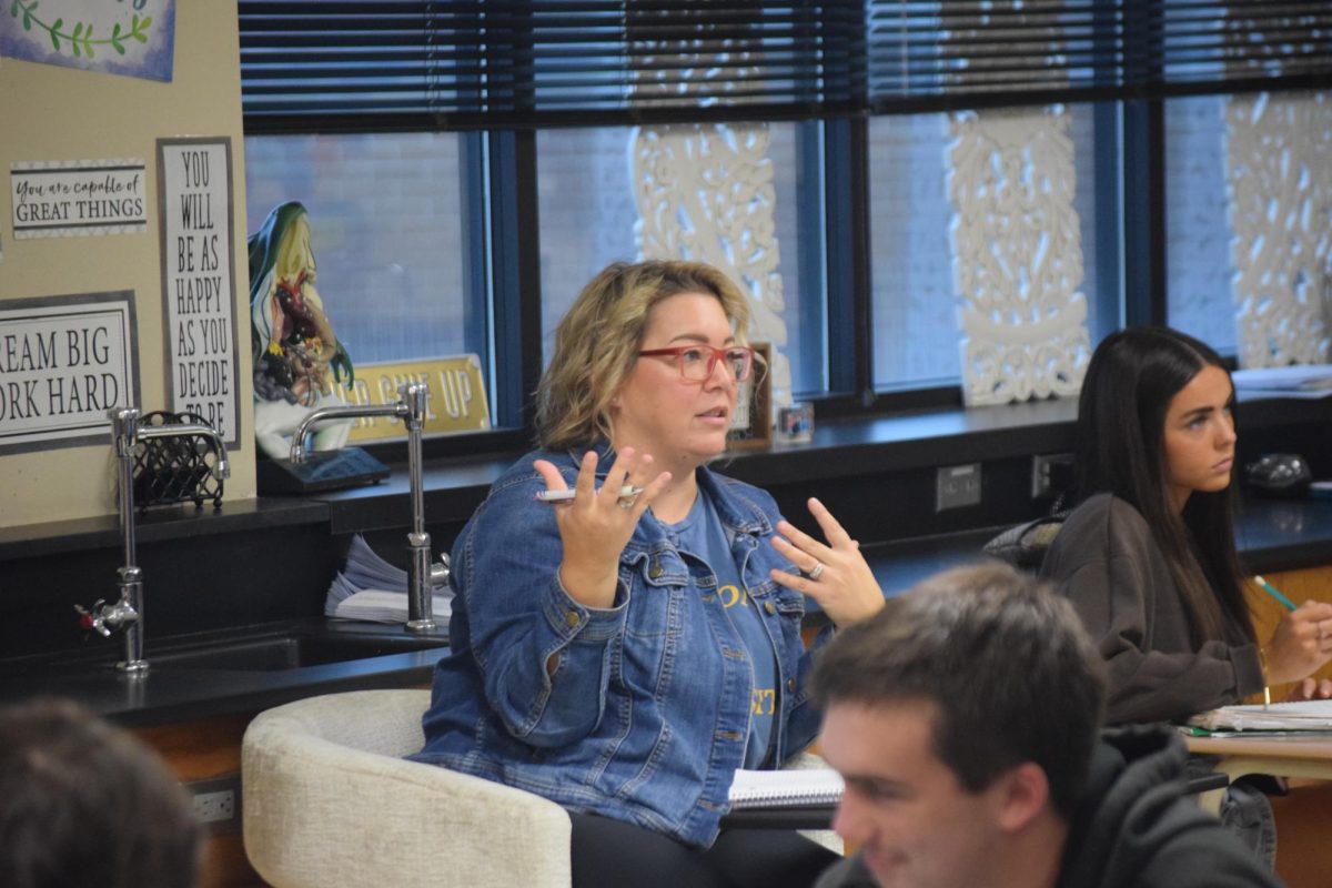 Mrs. Patton teaches her first period ICP class.