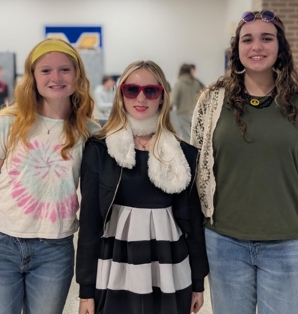 Spirit Week begins with the theme "Blast From the Past." Many students dressed up in clothes from previous decades to stay on theme.