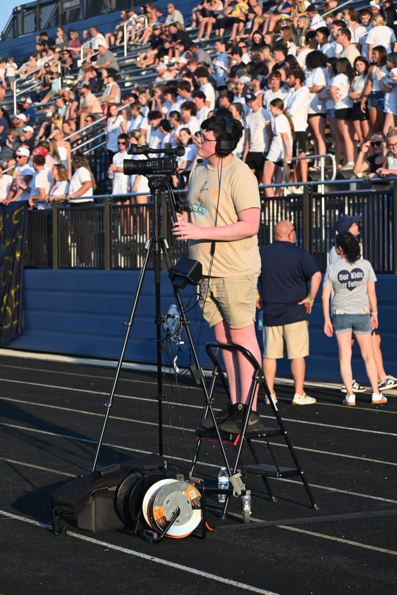 Broadcast capturing the moments of a football game